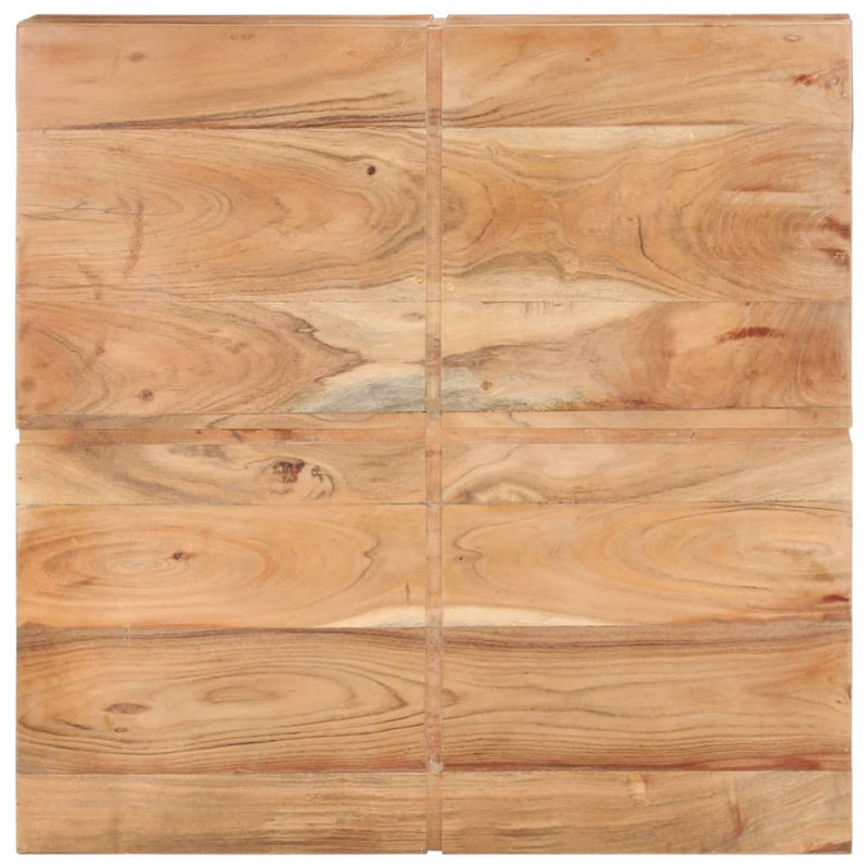 Stolik kawowy, 80x80x28 cm, lite drewno akacjowe