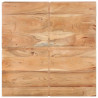 Stolik kawowy, 80x80x28 cm, lite drewno akacjowe