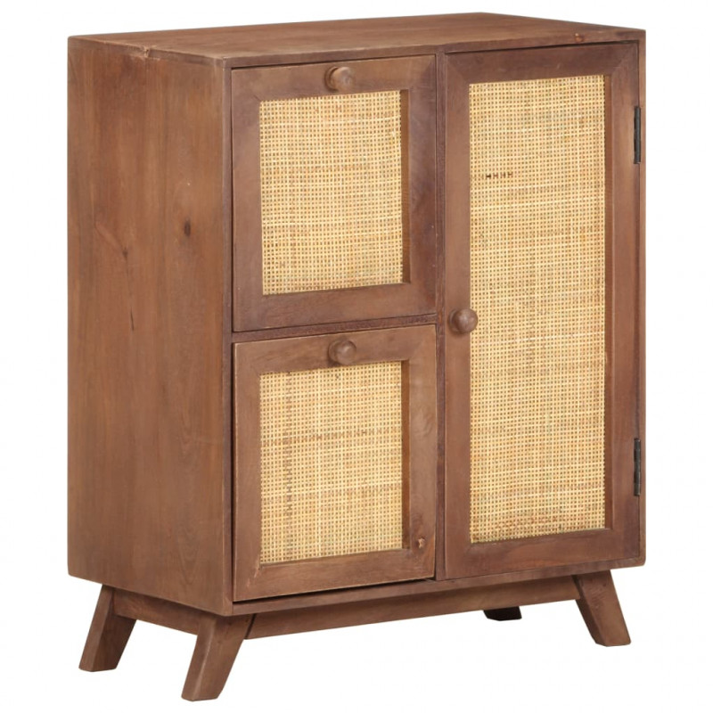 Szafka, 60 x 35 x 75 cm, lite drewno mango