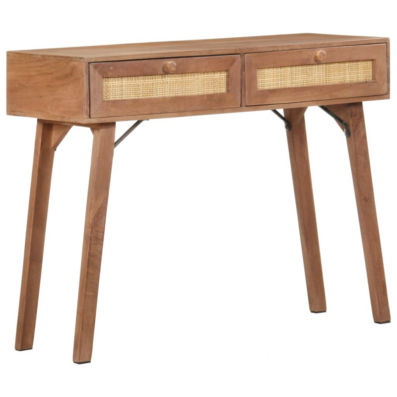Stolik konsolowy, 100 x 35 x 76 cm, lite drewno mango