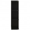 Szafka łazienkowa z lustrem, czarna, 66x17x63 cm, MDF