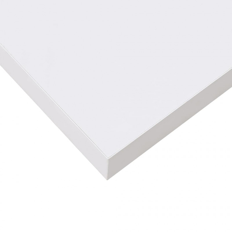 Półka ścienna, biała, wysoki połysk, 23x23,5x3,8 cm, MDF