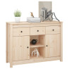 Szafka, 100x35x74,5 cm, lite drewno sosnowe