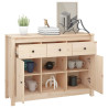 Szafka, 100x35x74,5 cm, lite drewno sosnowe