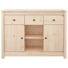Szafka, 100x35x74,5 cm, lite drewno sosnowe