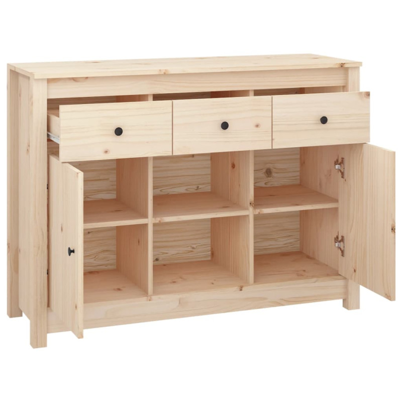 Szafka, 100x35x74,5 cm, lite drewno sosnowe