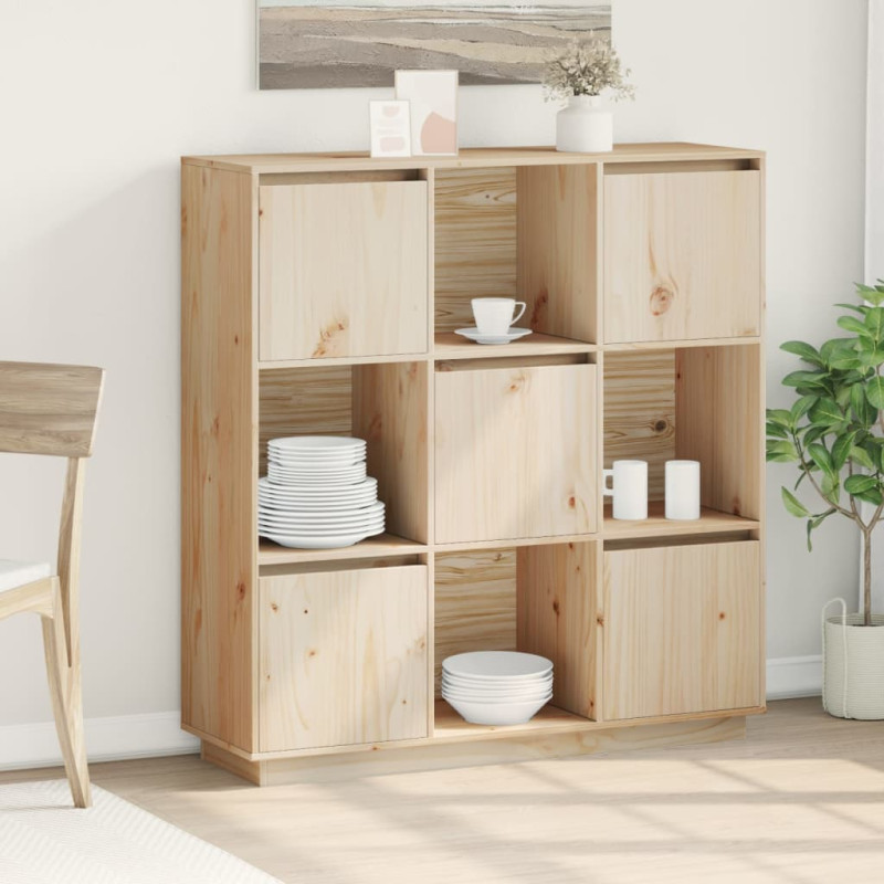Szafka, 110,5x35x117 cm, lite drewno sosnowe