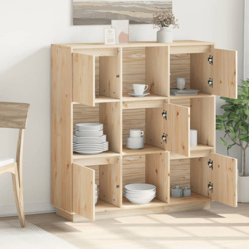 Szafka, 110,5x35x117 cm, lite drewno sosnowe