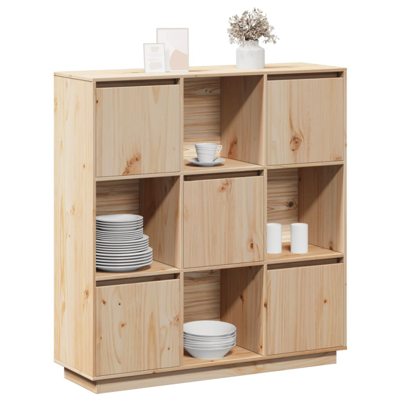 Szafka, 110,5x35x117 cm, lite drewno sosnowe