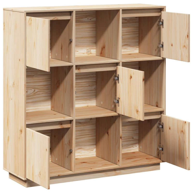 Szafka, 110,5x35x117 cm, lite drewno sosnowe