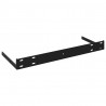 Półki ścienne, 2 szt., czarne, 120x23,5x3,8 cm, MDF
