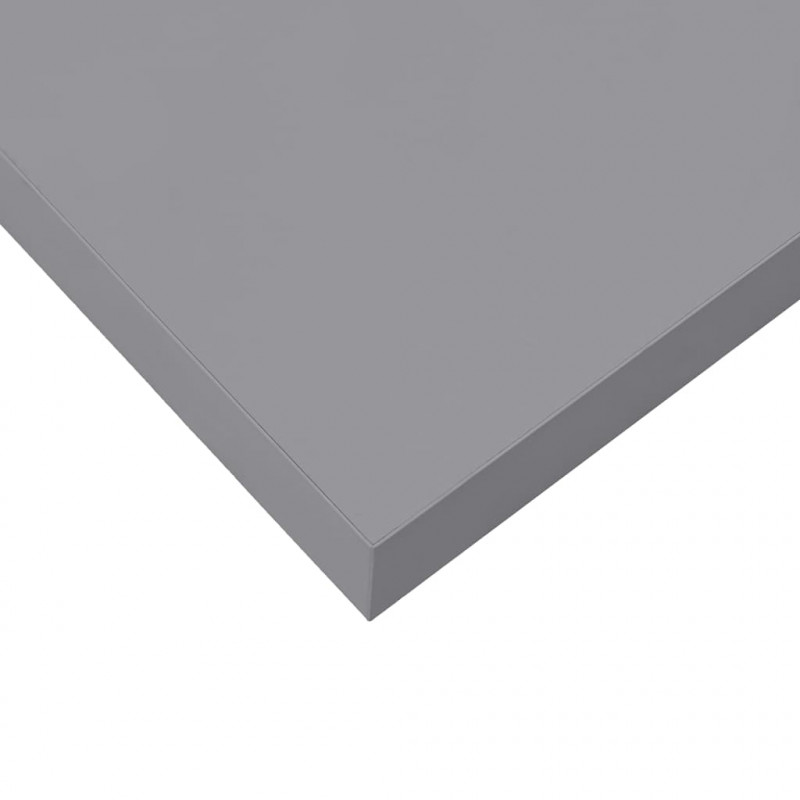Półki ścienne, 4 szt., szare, 90x23,5x3,8 cm, MDF