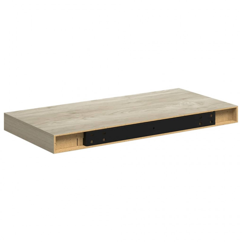 Półka ścienna, kolor dębowy, 50 x 23 x 3,8 cm, MDF