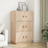 Szafka, 67x40x108,5 cm, lite drewno sosnowe