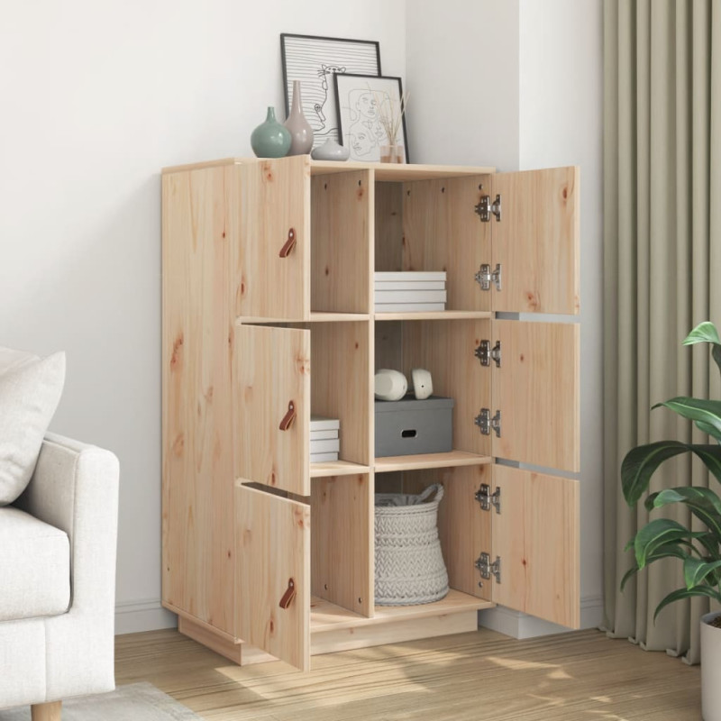 Szafka, 67x40x108,5 cm, lite drewno sosnowe