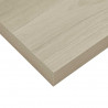 Półki ścienne, 2 szt., kolor dębowy, 80 x 23,5 x 3,8 cm, MDF