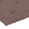 Poduszka na podłogę lub paletę, taupe, 73x40x7 cm, bawełna