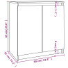 Szafka, 60x36x65 cm, lite drewno sosnowe