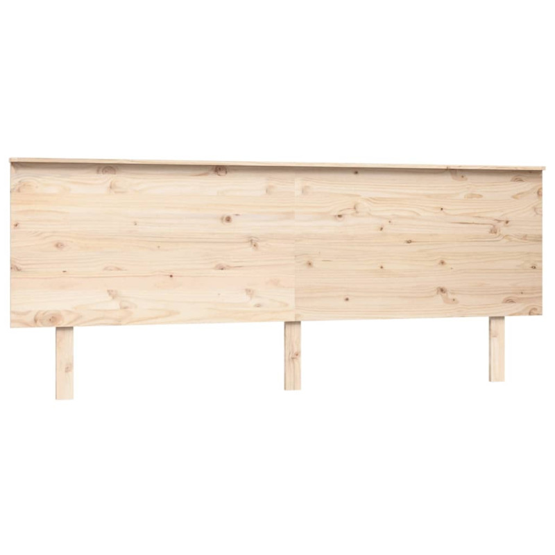 Wezgłowie łóżka, 204x6x82,5 cm, lite drewno sosnowe