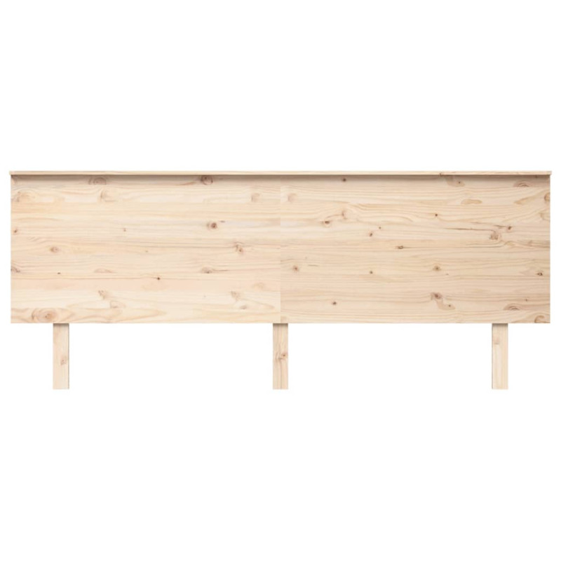 Wezgłowie łóżka, 204x6x82,5 cm, lite drewno sosnowe