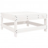 10-cz. zestaw wypoczynkowy do ogrodu, biały, drewno sosnowe