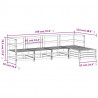 5-cz. zestaw mebli ogrodowych, biały, lite drewno sosnowe