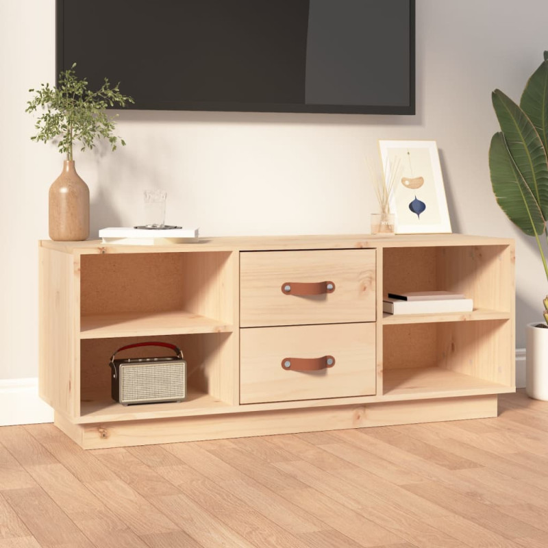 Szafka pod telewizor, 100x34x40 cm, lite drewno sosnowe