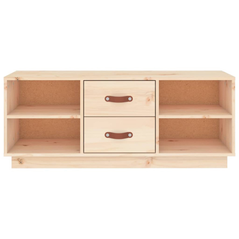 Szafka pod telewizor, 100x34x40 cm, lite drewno sosnowe