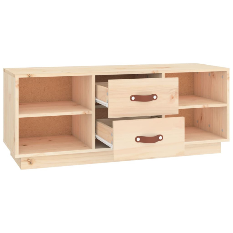 Szafka pod telewizor, 100x34x40 cm, lite drewno sosnowe
