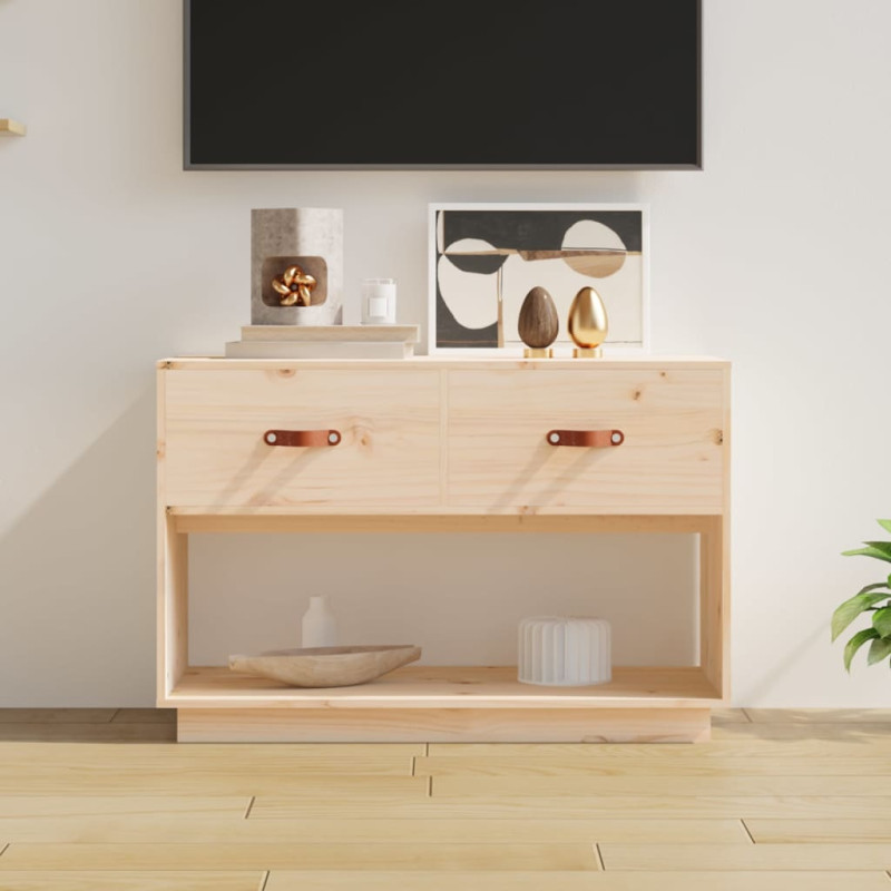Szafka pod telewizor, 90x40x60 cm, lite drewno sosnowe