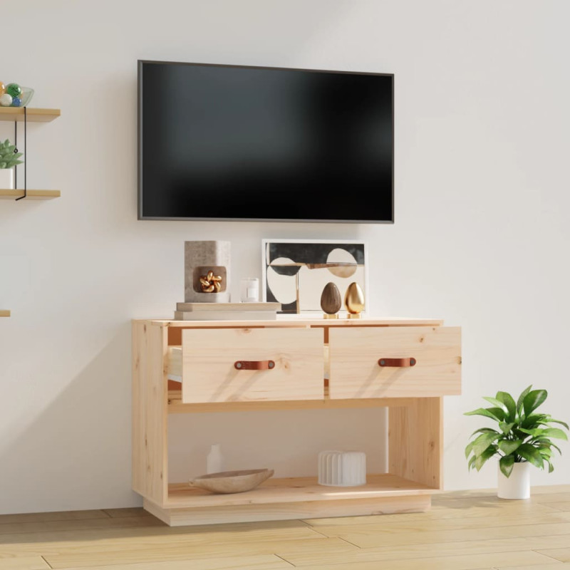 Szafka pod telewizor, 90x40x60 cm, lite drewno sosnowe