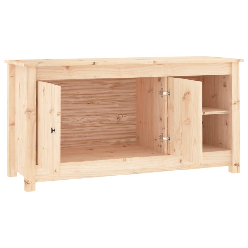 Szafka pod telewizor, 103x36,5x52 cm, lite drewno sosnowe