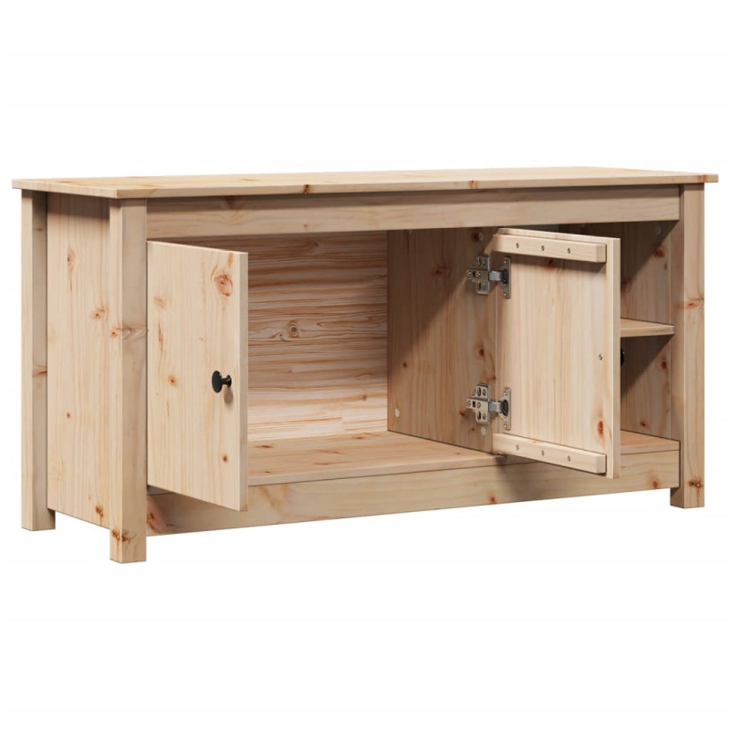 Szafka pod telewizor, 103x36,5x52 cm, lite drewno sosnowe