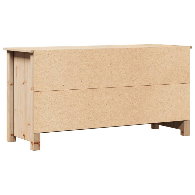 Szafka pod telewizor, 103x36,5x52 cm, lite drewno sosnowe