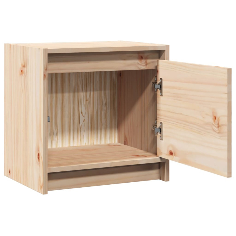 Szafki nocne, 2 szt., 40x30,5x40 cm, lite drewno sosnowe