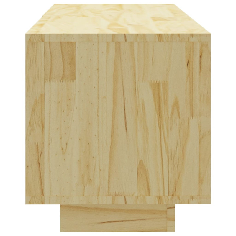 Szafka pod telewizor, 110x30x33,5 cm, lite drewno sosnowe