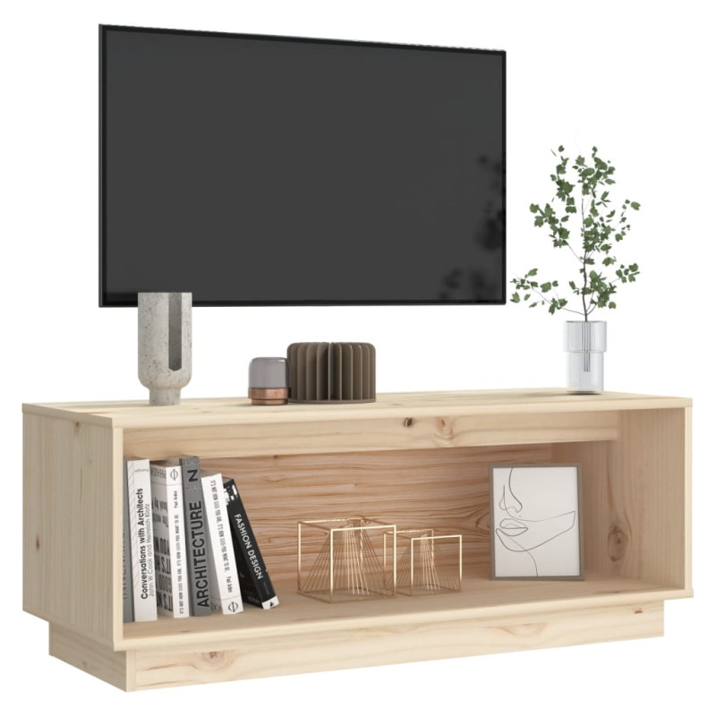 Szafka pod telewizor, 90x35x35 cm, lite drewno sosnowe