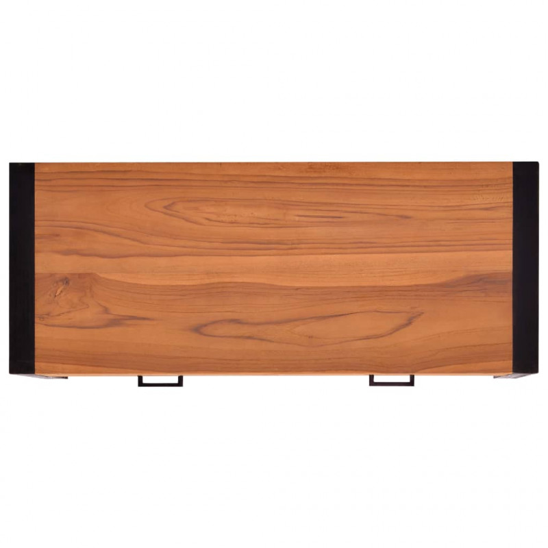 Biurko z 2 szufladami, 100x40x75 cm, drewno tekowe