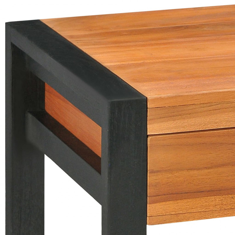 Biurko z 2 szufladami, 100x40x75 cm, drewno tekowe