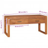 Szafka pod telewizor, 100x40x45 cm, drewno tekowe
