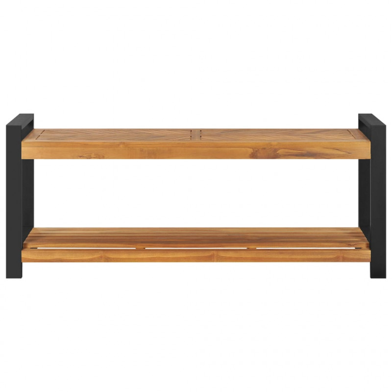 Ławka, 120 cm, lite drewno tekowe