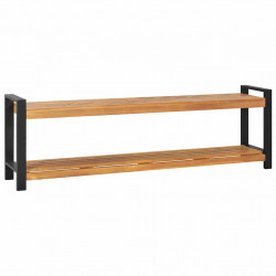 ławka Brązowy 160 x 30 x 50 cm Lite drewno tekowe