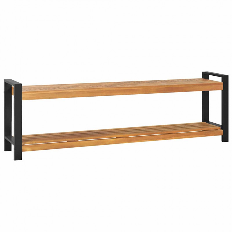 ławka Brązowy 160 x 30 x 50 cm Lite drewno tekowe