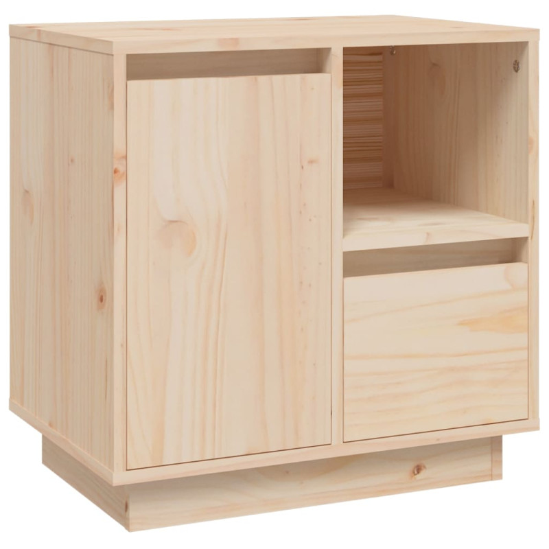 Szafka nocna, 50x34x50 cm, lite drewno sosnowe