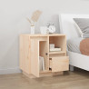 Szafka nocna, 50x34x50 cm, lite drewno sosnowe