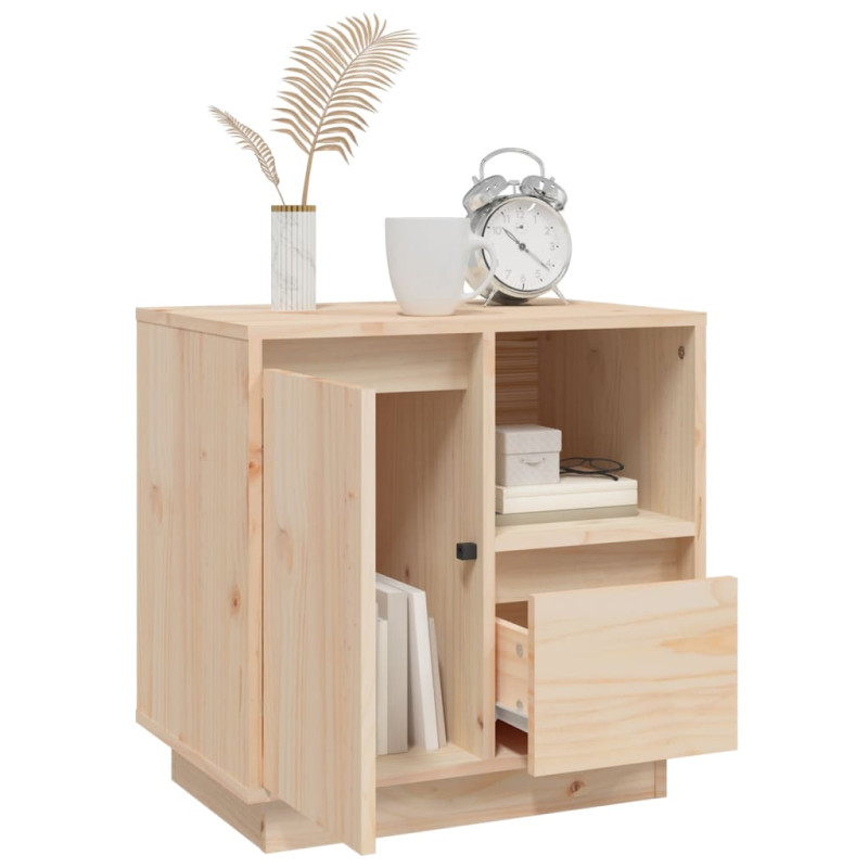 Szafka nocna, 50x34x50 cm, lite drewno sosnowe