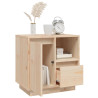 Szafka nocna, 50x34x50 cm, lite drewno sosnowe