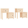 Szafki nocne, 2 szt., 79,5x38x65,5 cm, lite drewno sosnowe