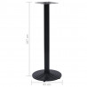 Noga stołu bistro czarna Ø43x107 cm żeliwo