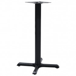 Noga stołu bistro czarna 56x56x72 cm żeliwo